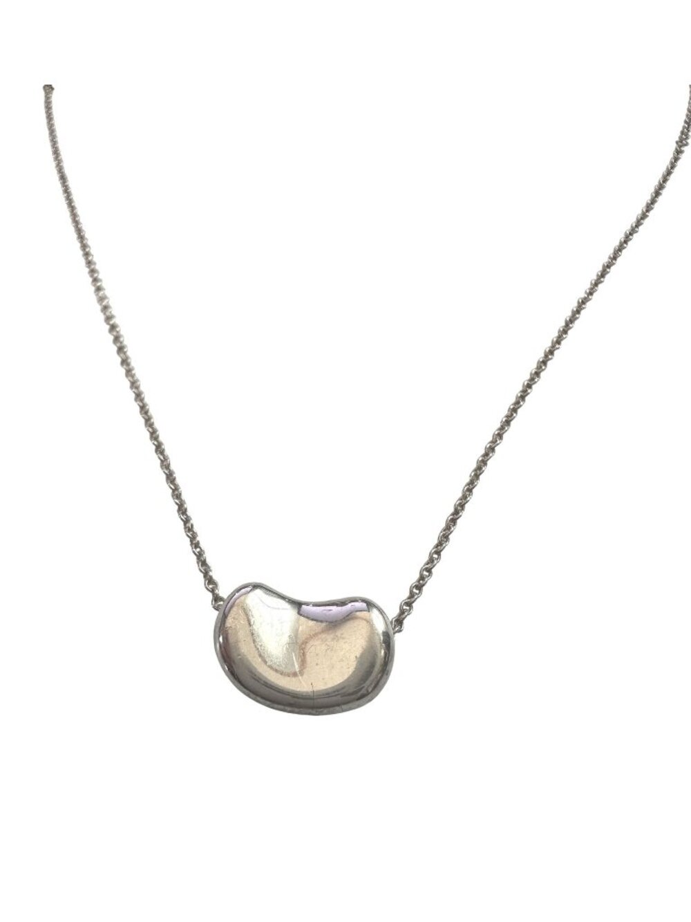 Tiffany & Co Elsa Peretti Small Bean Necklace - 16" Chain
